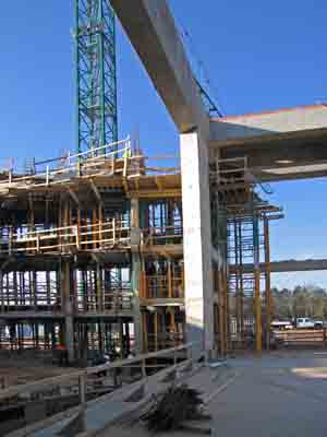 Looking across stage from stage left to right.